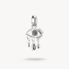 Colgante Charm Miércoles lágrimas negras Circonita Connect Plata