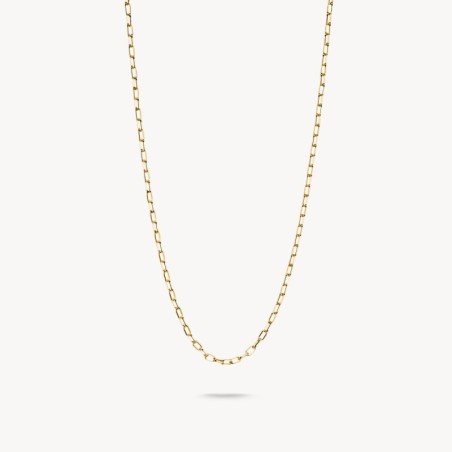 Collar Charm Paperclip baño de oro