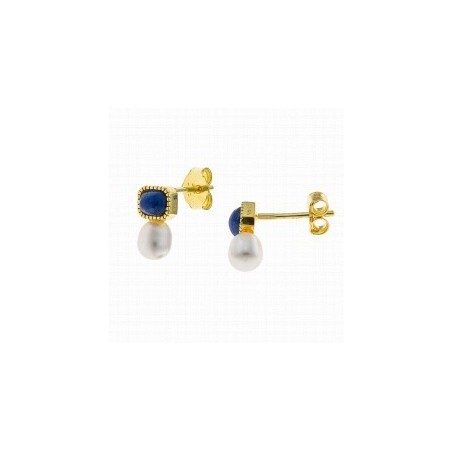 PLATA SALVATORE PENDIENTES LAPISLAZULI