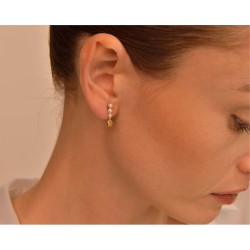 PLATA SALVATORE PENDIENTES PERLAS MINI