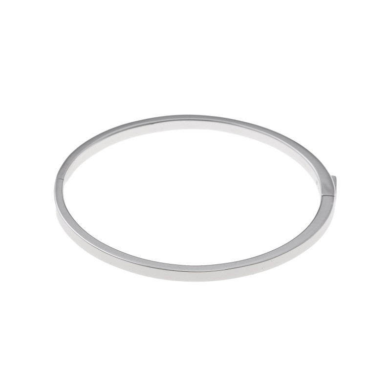 PLATA SALVATORE PULSERA RODIO TUBO CUADRADO