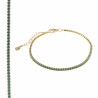 Pulsera Salvatore Plata Baño Oro y Circontias Paraiba