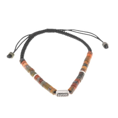 PULSERA BARRA EN RODIO CIRCONITAS