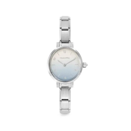 Reloj Time con esfera oval Azul esfumado