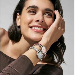 Reloj Time con esfera oval Azul esfumado