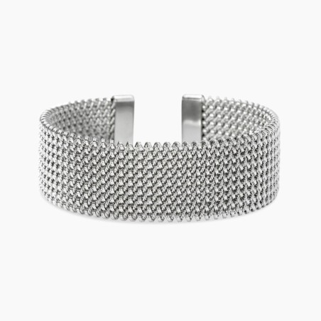 Pulsera cuff con malla mesh