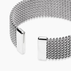 Pulsera cuff con malla mesh