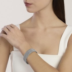 Pulsera cuff con malla mesh