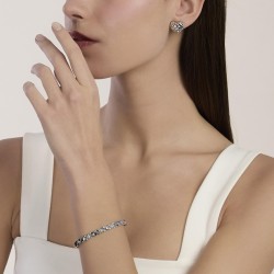 Pulsera matelassé en acero