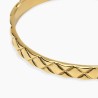 Pulsera matelassé en dorado