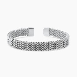 Pulsera cuff con malla mesh