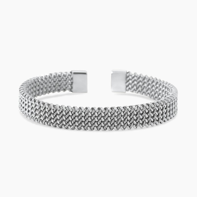 Pulsera cuff con malla mesh
