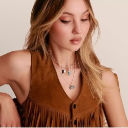 Colgante Charm diente turquesa Original plata