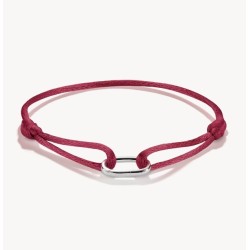 Pulsera textil roja Connect...