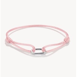 Pulsera textil rosa Connect...