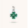 Colgante Charm trébol de cuatro hojas Connect plata