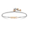 Pulsera Nomination Family Mamá Acero Plateado y Rosado