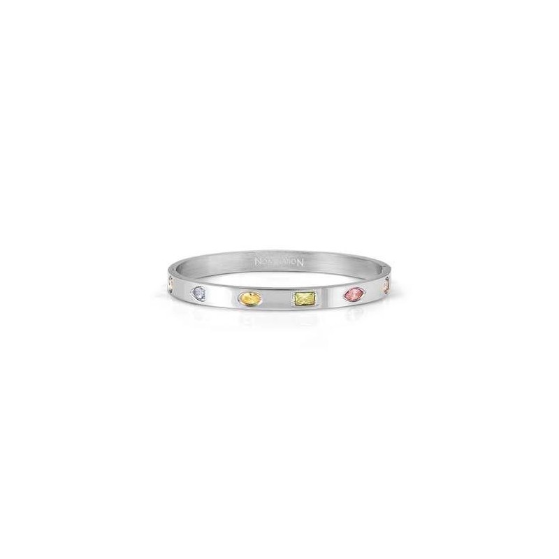 Pulsera PRETTY BANGLES ed. SATINSHINE en acero y circonitas varias formas