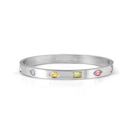Pulsera PRETTY BANGLES ed. SATINSHINE en acero y circonitas varias formas