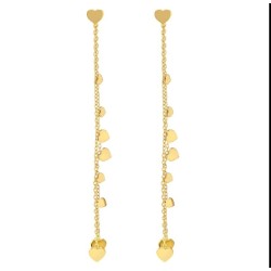 Pendientes Ritmatika Estrellas doble cadena