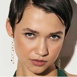 Pendientes Ritmatika Estrellas doble cadena