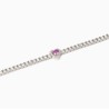 PULSERA RIVIERE CON CORAZÓN EN ROSA
