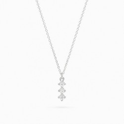 COLLAR ORO BLANCO 3D 0,09CT