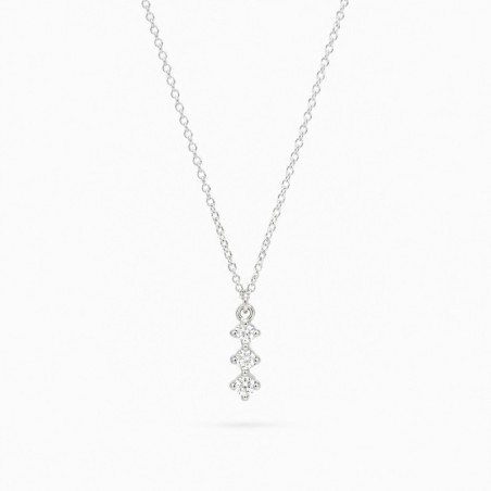 COLLAR ORO BLANCO 3D 0,09CT
