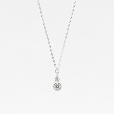 COLLAR ORO BLANCO 1D 0,01CT 1D 0,05CT