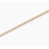 Pulsera fina de tenis en plata chapada en oro con circonitas.