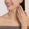 Collar con estrella de diamante cultivado en laboratorio de 0,009 quilates