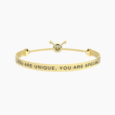 Pulsera ajustable de mujer con frase