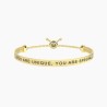 Pulsera ajustable de mujer con frase
