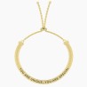 Pulsera ajustable de mujer con frase
