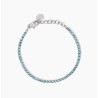 Pulsera de tenis con cristales azules
