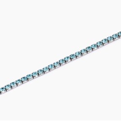 Pulsera de tenis con cristales azules