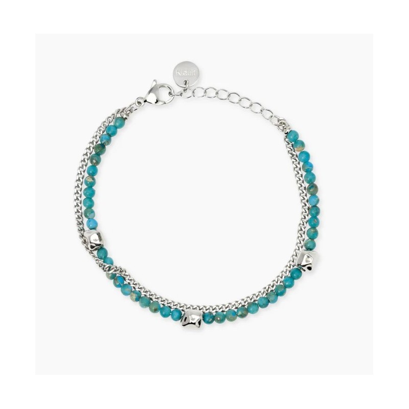 Pulsera ajustable de doble cadena