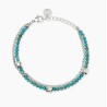 Pulsera ajustable de doble cadena