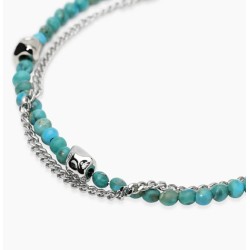 Pulsera ajustable de doble cadena