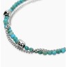 Pulsera ajustable de doble cadena