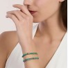Pulsera ajustable de doble cadena
