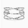 Pulsera de puño de acero martillado