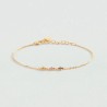 Pulsera Agatha Paris Baño Oro Y Flores