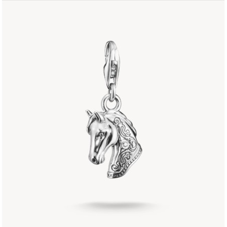 Colgante Charm cabeza de caballo Original plata
