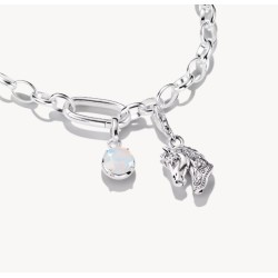 Colgante Charm cabeza de caballo Original plata