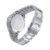 Reloj de hombre de acero con esfera verde, bisel de aluminio verde y brazalete de acero. Resistencia al agua de 10 ATM