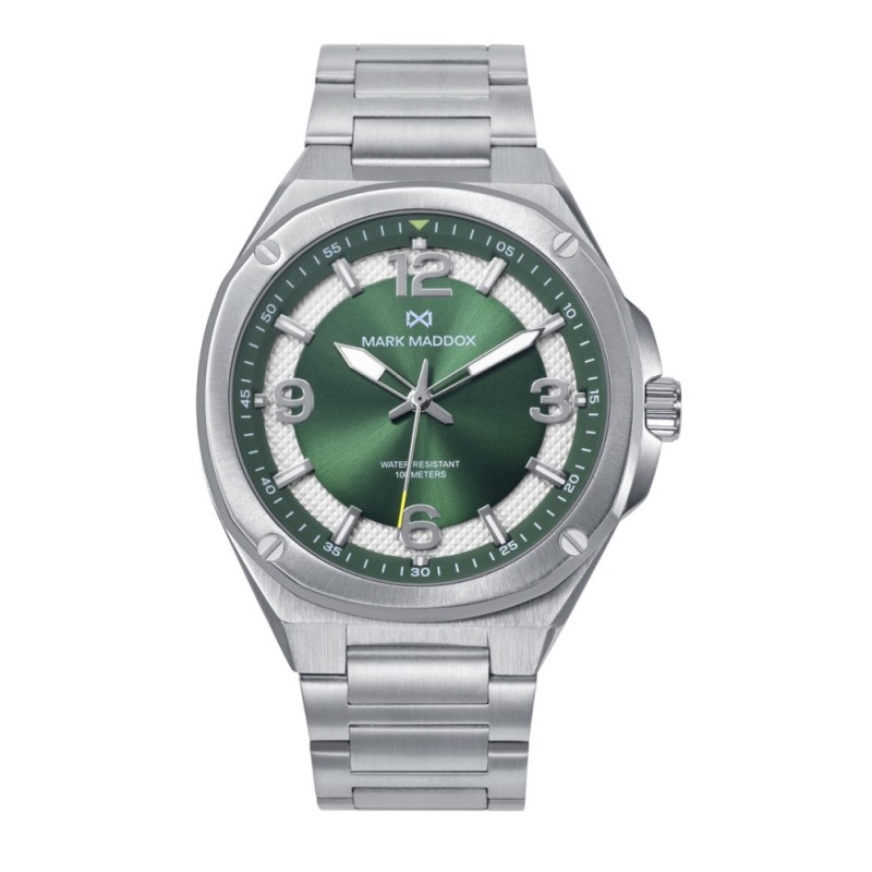 Reloj caja de acero 10 Atm, brazalete de acero , movimiento cuarzo