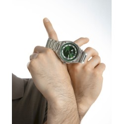 Reloj caja de acero 10 Atm, brazalete de acero , movimiento cuarzo