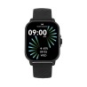 Reloj Smart de policarbonato con correa de silicona negra