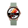 Reloj Smart de policarbonato con correa de silicona verde